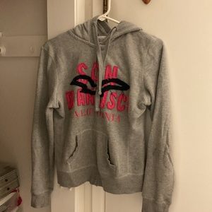 City Wear No. 415 size medium gray, hot pink and navy blue